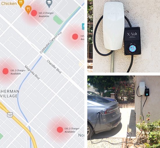 X-Volt Technology Electric Vehicle EV Charging Map and charging station